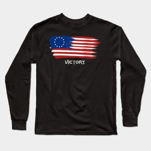 Betsy ross shirt shoes grunt style Betsy ross flag shirt nine line colin tee shirt Long Sleeve T-Shirt